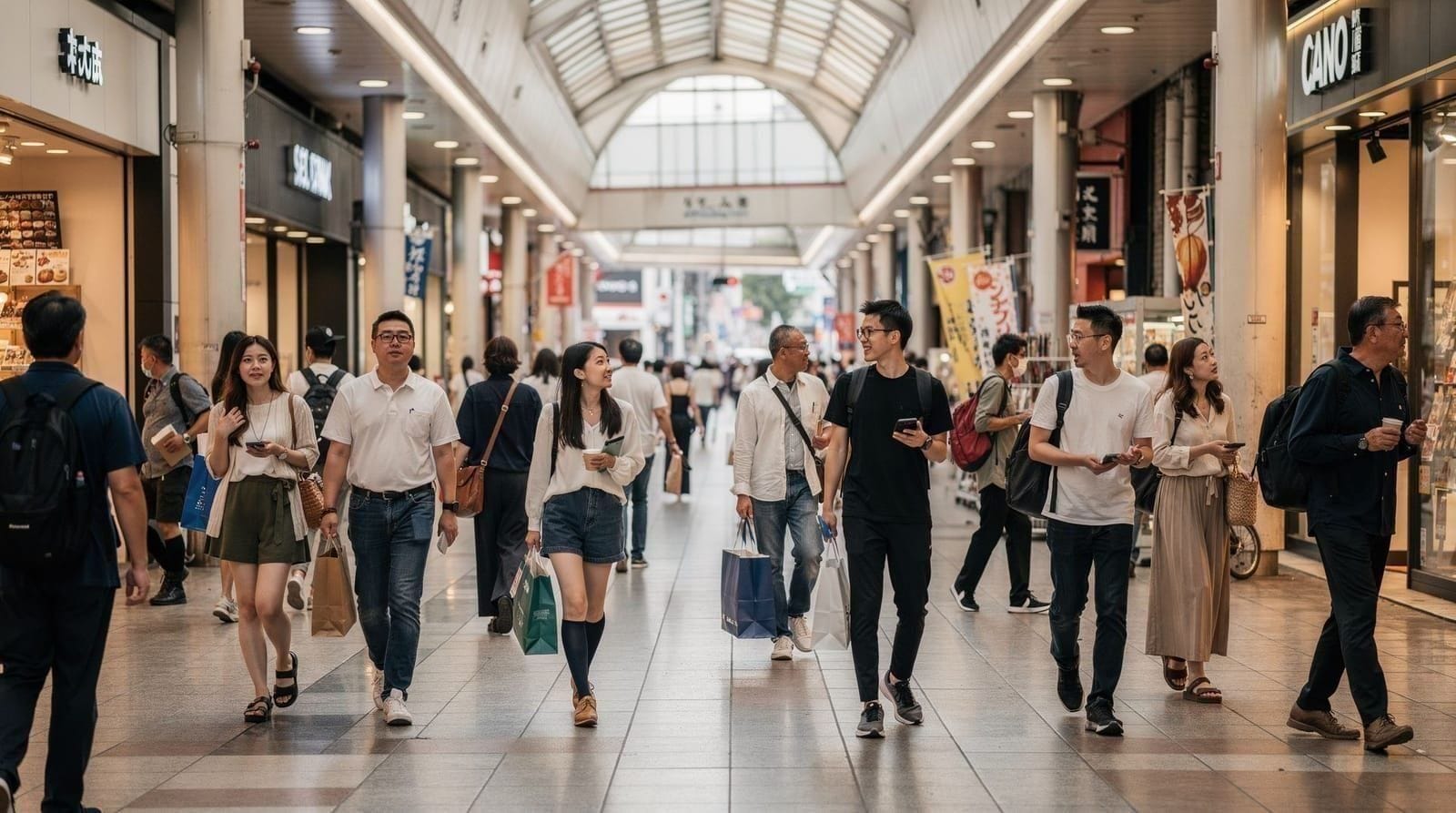 Osaka shopping guide, neighborhood by neighborhood — Where to shop in Osaka — Shinsaibashi's fashion arcade, Umeda's department store
