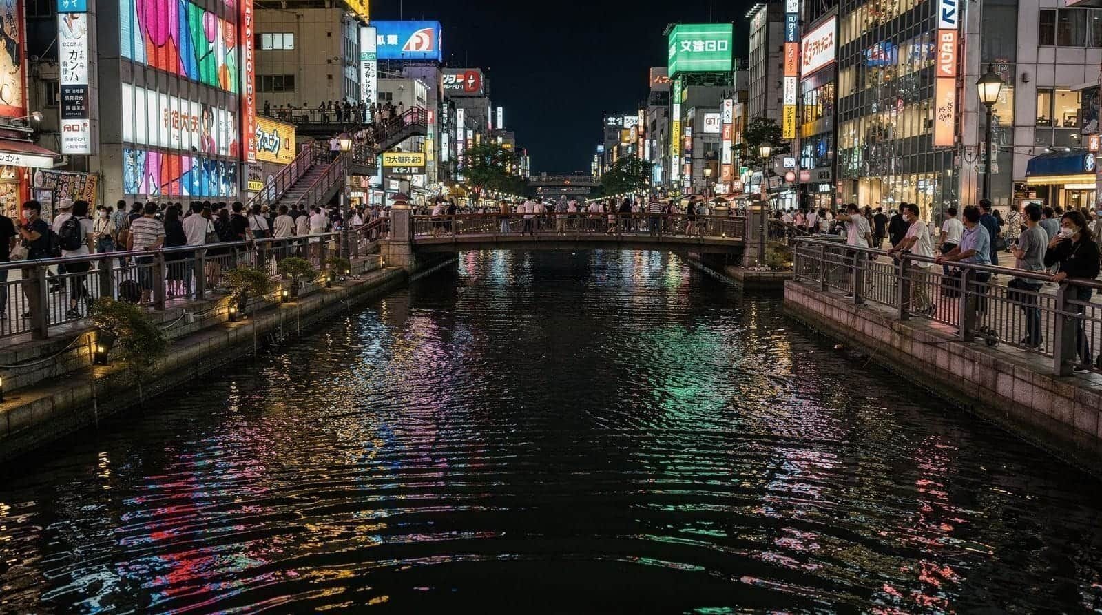 Nightlife — Dotonbori neon, Umeda bars, izakaya alleys and Osaka after dark