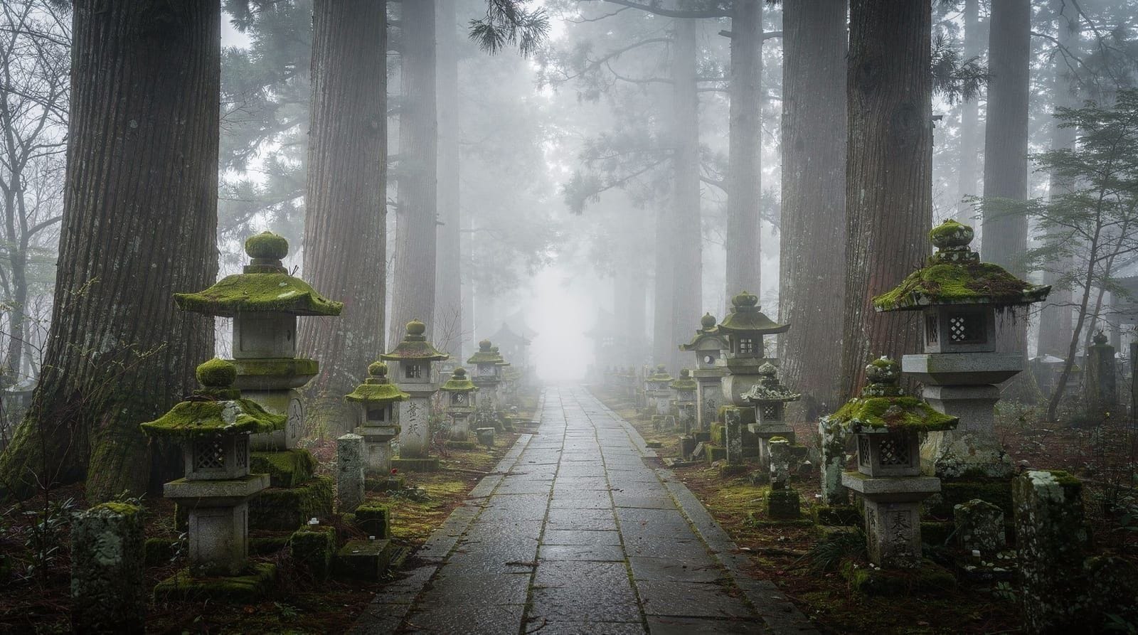 Koyasan: Koyasan Okunoin cemetery Kobo Daishi